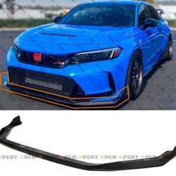 HONDA CIVIC TYPE-R FL5 AG STYLE 1 PIECE CARBON FIBER FRONT BUMPER LIP SPLITTER