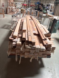 Large Lot of Basswood Lumber – Various Sizes & Lengths