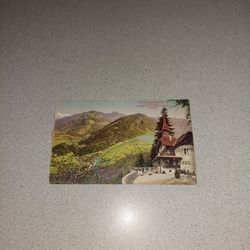 EXTREMELY RARE VINTAGE RESTAURANT HARDERKULM, HOTEL GOTTHARD, SWITZERLAND UNUSED POSTCARD 