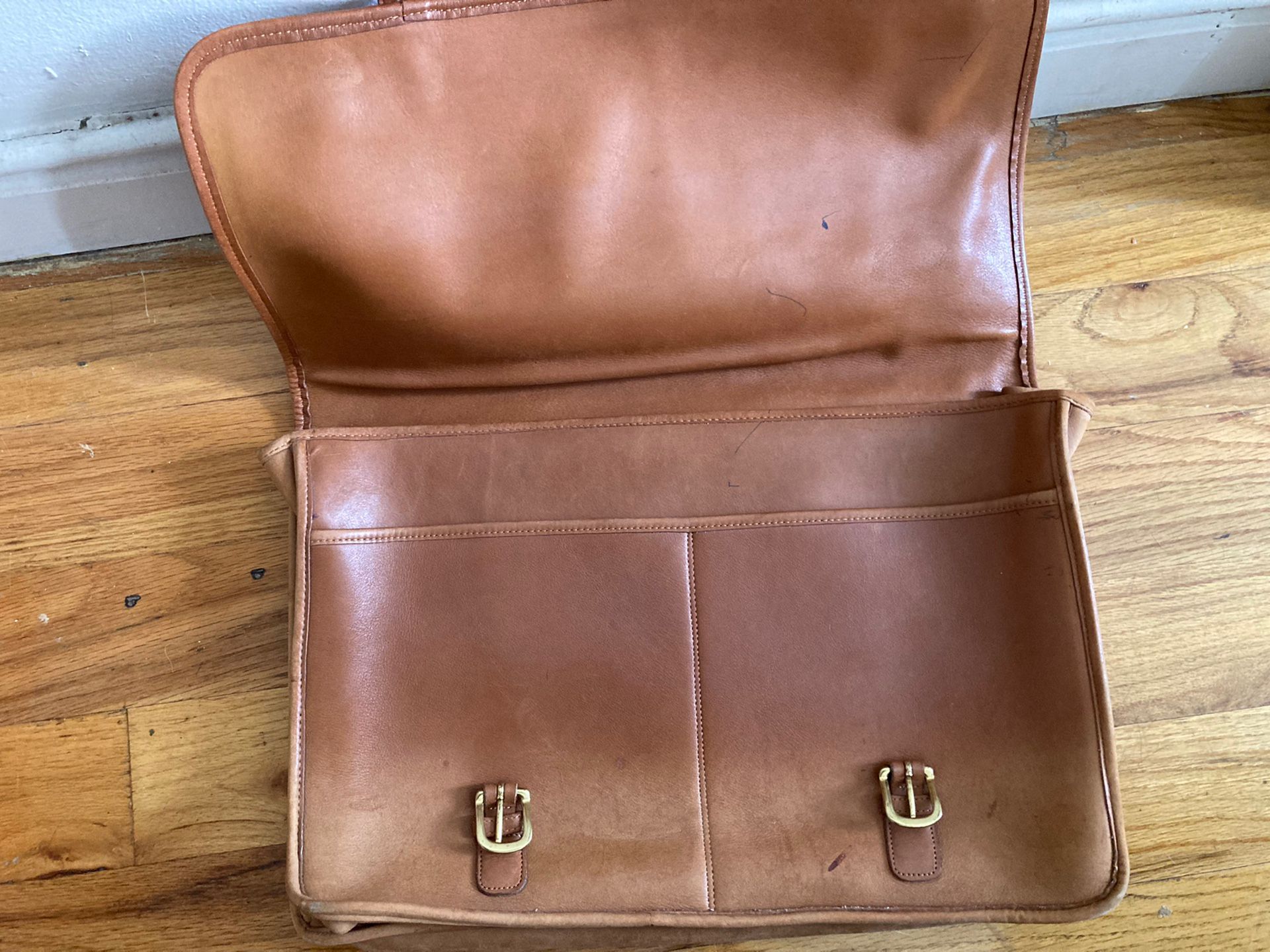 leather coach laptop bag