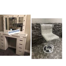 Vanity Set With Chair 