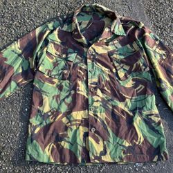 British Military Surplus Camouflage Combat Jacket 