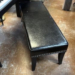 Leather bench