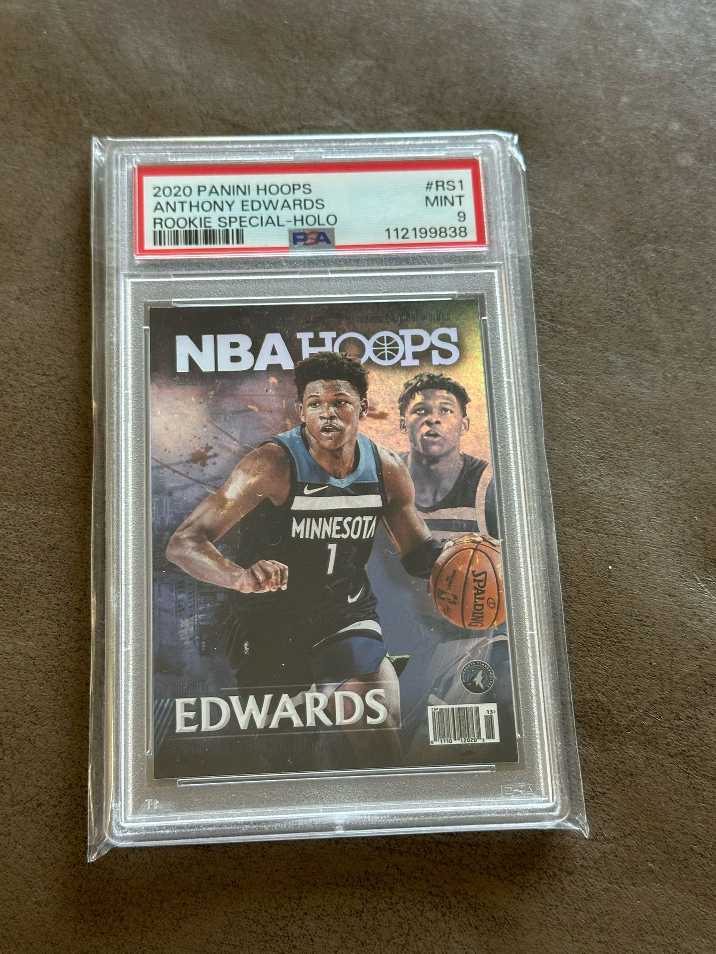 Anthony Edwards Panini Hoops Rookie Special Holo