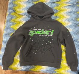 Sp5der Punk V2 Hoodie ‘Slate Grey’ - Size Medium - NEGOTIABLE