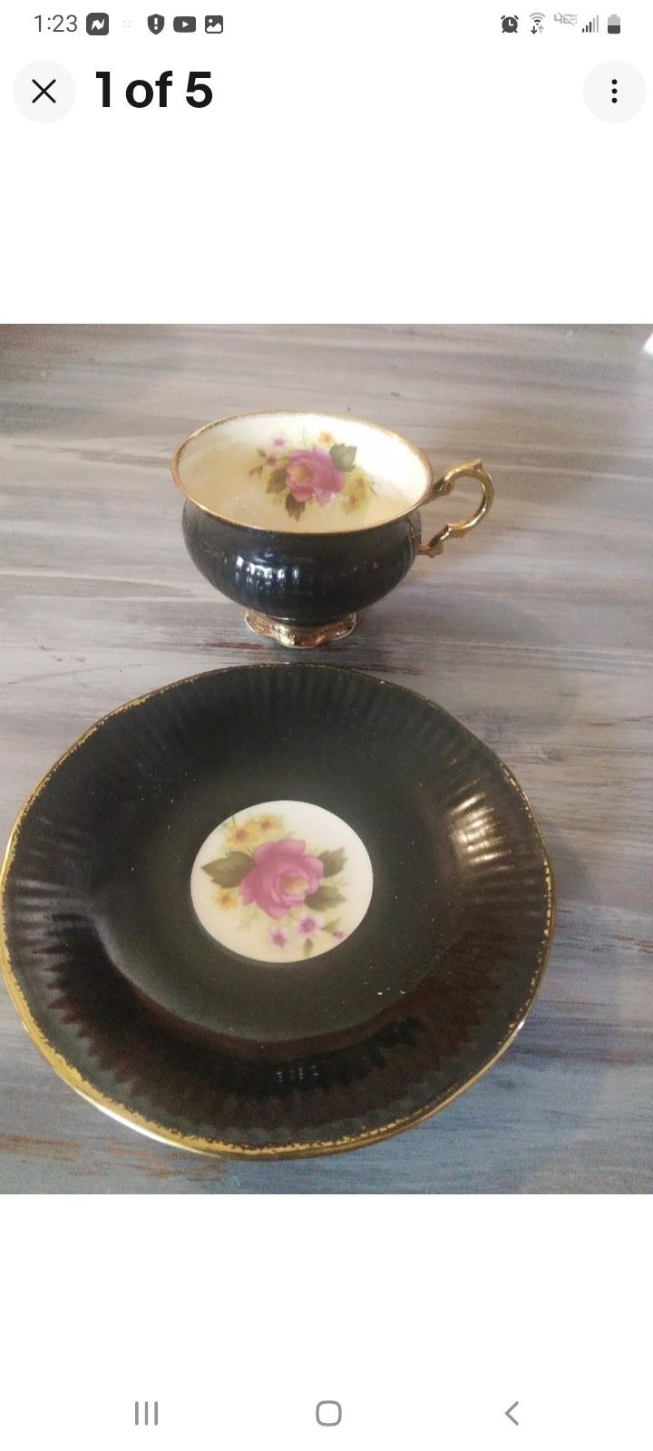 Elizabethan Fine Bone China Teacup And Saucer
