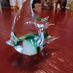 Art Glass Fish Decor Approximately 3.5"
