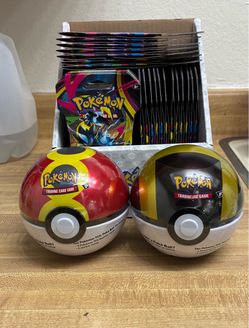 Pokémon TCG Poké Ball Tins and Booster Packs