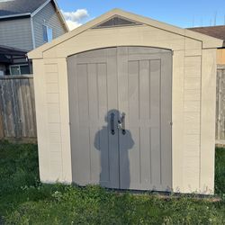 KETER Factor 8x6 Storage Shed - Brown