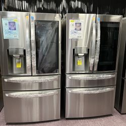 Refrigerator, LG Open Box 4 Door Refrigerator Free Delivery With Warranty 