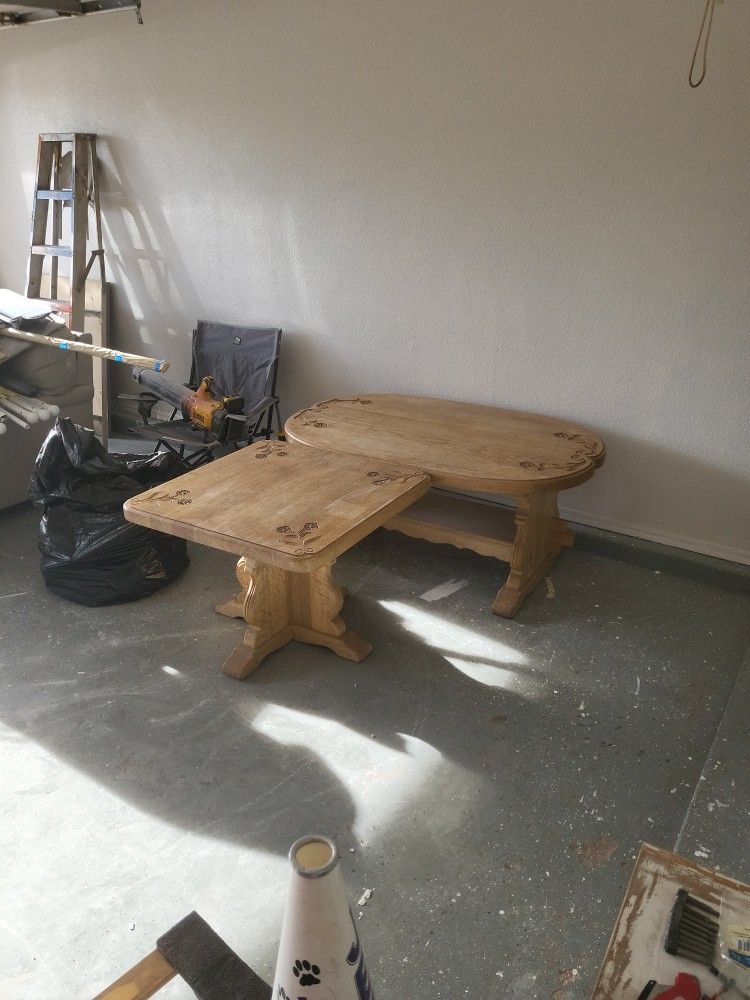 Coffee And End Tables Solid Wood Made In Belguim