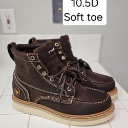 Hawx Soft Toe Work Boots Size 10.5 