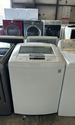 LG Top Load Washer, White, Excellent Condition with Smart Drum