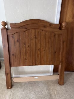 twin standford pine headboard