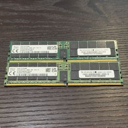 Lot of 2x SKHynix 64GB 2Rx4 PC5-4800B ECC RDIMM RAM