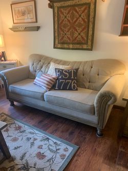 Tufted Fabric Sofa