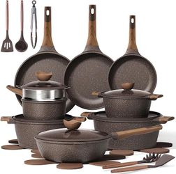 26 PCS Pots and Pans Set Non Stick, Cookware Set Pots and Pans Induction Cook Ware