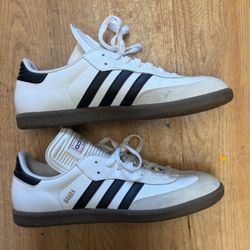 Adidas Samba Classic White Black Gum Sole Men’s Size 11.5