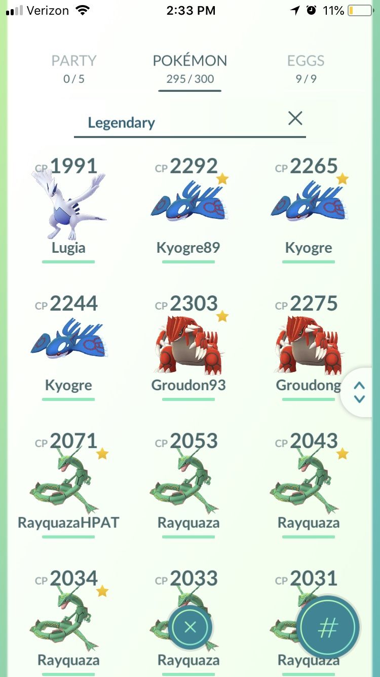 EXTREMELY rare Pokemon go lv30 Mystic acc, shiny party hat pikachu/raichus  + 46 shinies in total for Sale in Windermere, FL - OfferUp