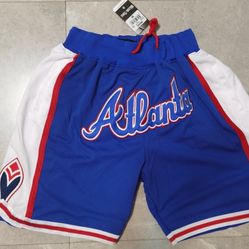 Atlanta Braves Just Don Shorts Size Medium-XL