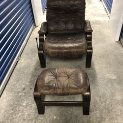 Antique Mid Early 20Th Century Recliner