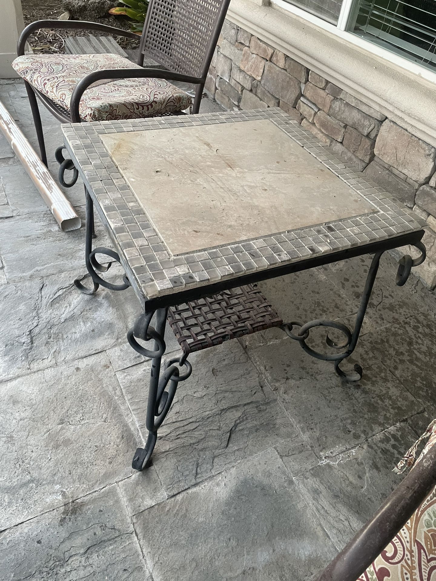 Rod Iron Side Table