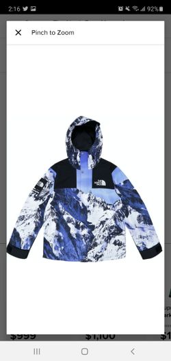 Supreme X TNF Mountain Print Jacket Size L