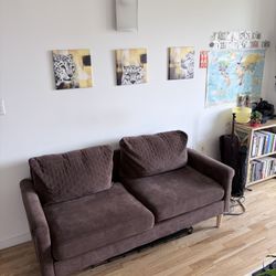 Cozy Brown 2 Seater Couch  (SERIOUS INQUIRIES ONLY) (NO SCAMS)