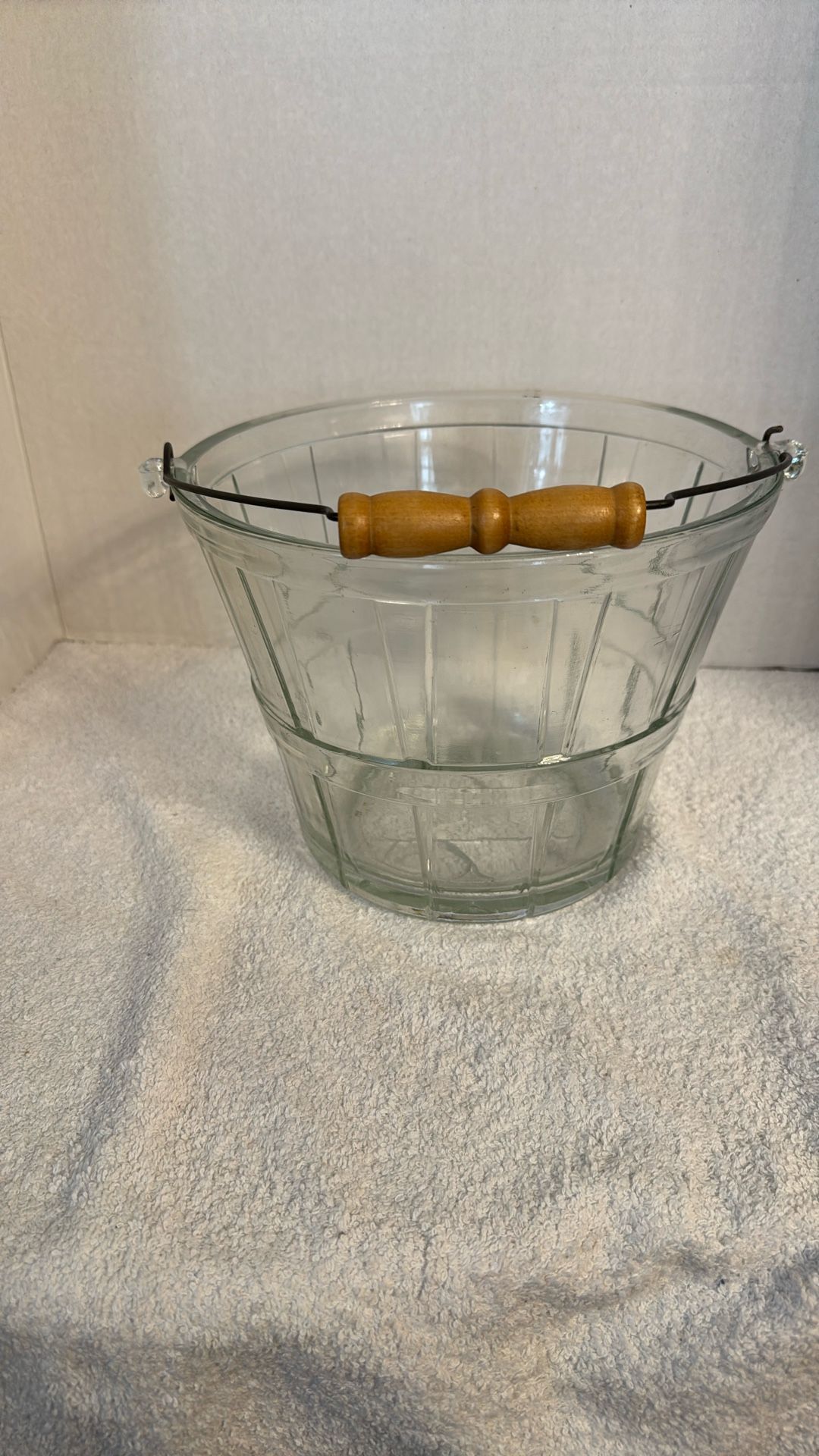 Vintage Glass Bucket
