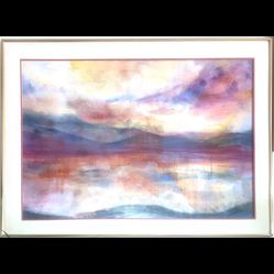 Signed Painting In Gold Frame 