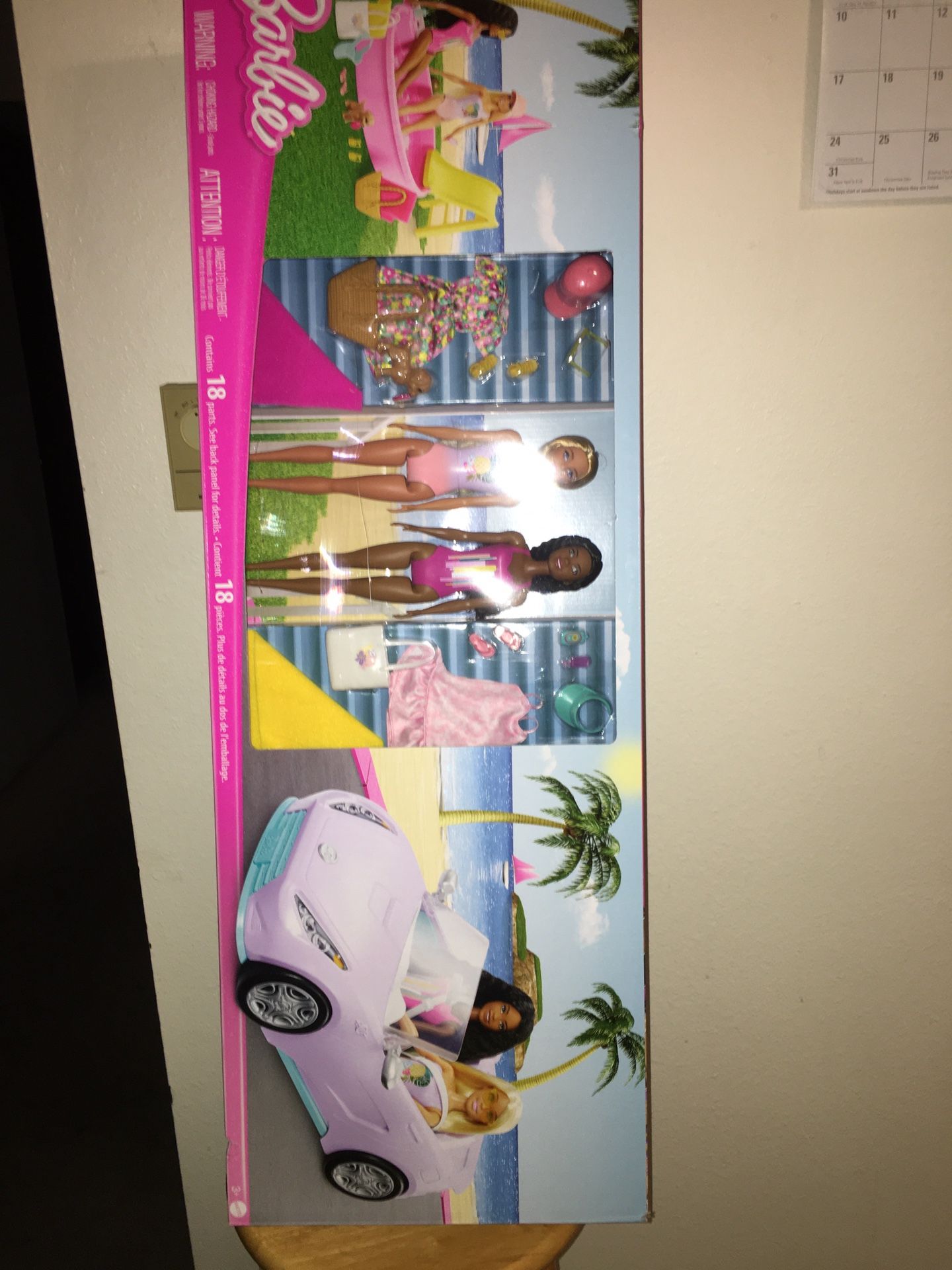 Brand New Barbie Bundle: Barbie Car, 2 Dolls Clothes And Pool