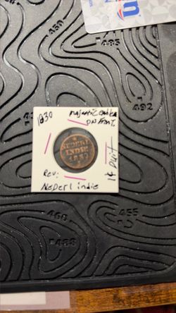 1830 $.01 duit coin