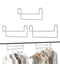 New! 6 Pack Space Saving Closet Organizers - Karlliu Heavy Duty Magic Hangers - Metal