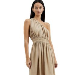 Brand New Woman’s French Connection brand Incense color One Shoulder Faron Midi Dress Up For Sale 