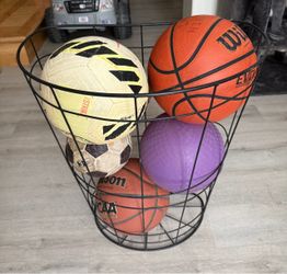 Wire Basket of Balls