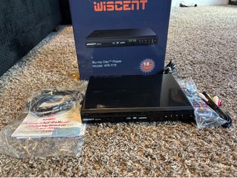 Blu Ray DVD Player, WISCENT Full HD 1080p Home Theater Disc System, Region A/1 Blu-Rays,HD Blu-Ray DVD Player for TV with Coaxial Audio/HDMI/AV/Output