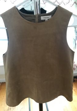 Tan suede shirt (xs)