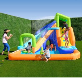 Water slide jumper.