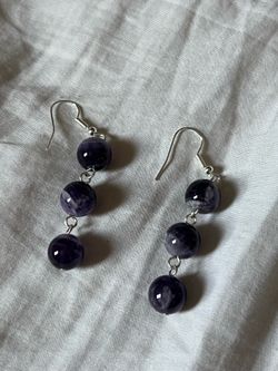 Amethyst earrings