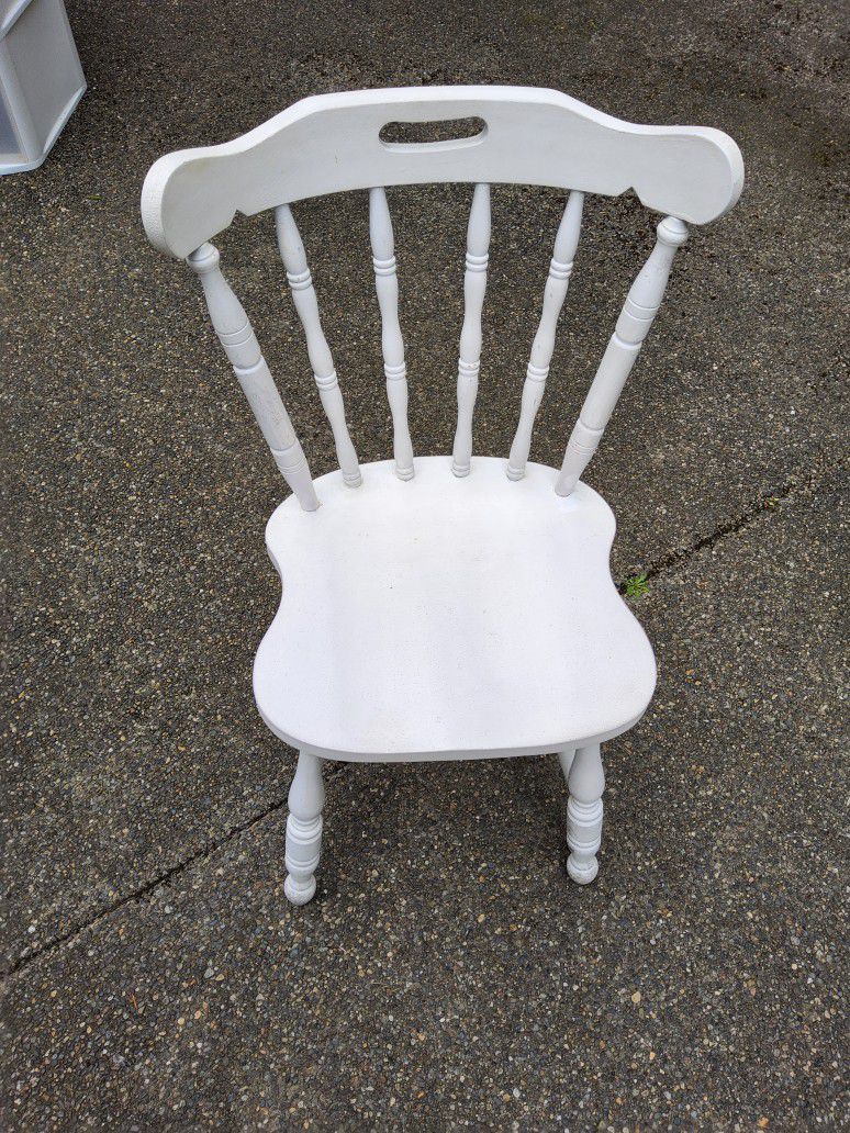 Wood Chair  with seat cushion