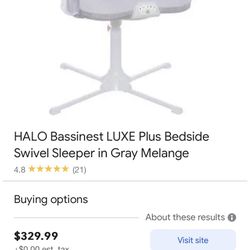 Halo Swivel Bassinet With music 