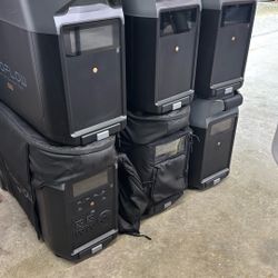 Ecoflow Delta Pro Solar Generator 2x + 4 EB