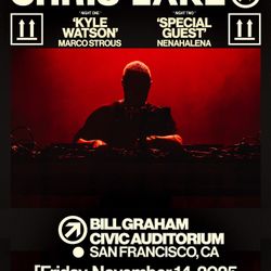 Selling 11/15 Chris Lake Bill Graham