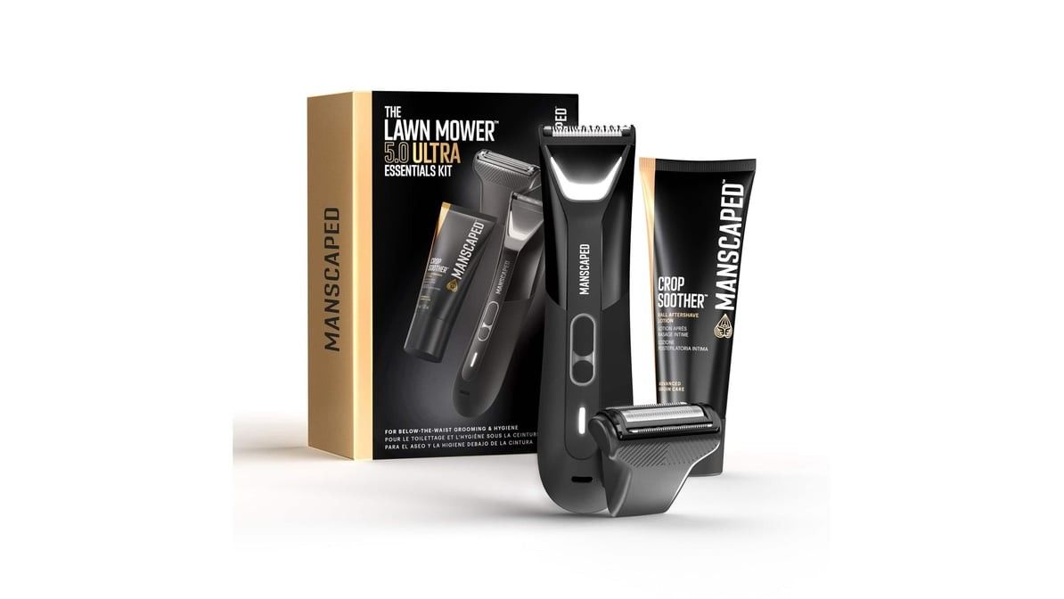 Manscaped - The Lawn Mower 5.0 Ultra Hair Trimmer Essentials Kit - Black