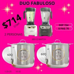 Licuadora Y Vaporera 60QTS