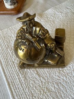 VINTAGE BRASS BOOK END