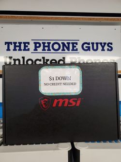 New MSI GF63 Thin 15.6 FHD Gaming Laptop - Pay $1 DOWN AVAILABLE - NO CREDIT NEEDED