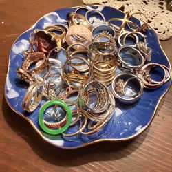 50 vintage and new rings