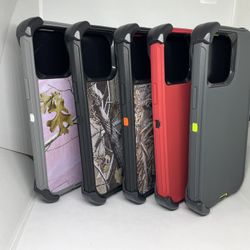 For iPhone 13 Pro Max Camouflage Belt Clíp Case Holster Defender Rugged 