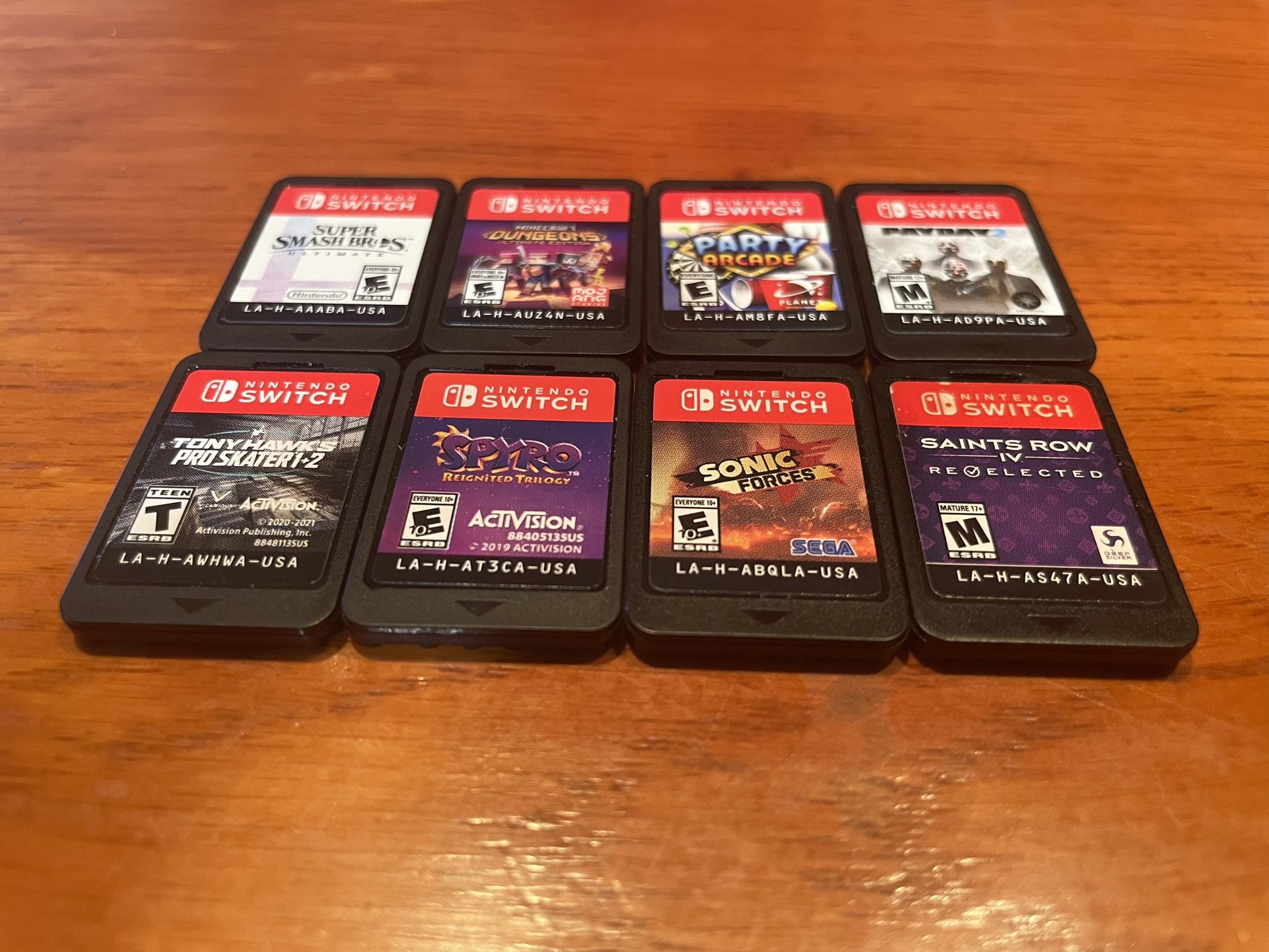 Nintendo Switch Game Cartridges only